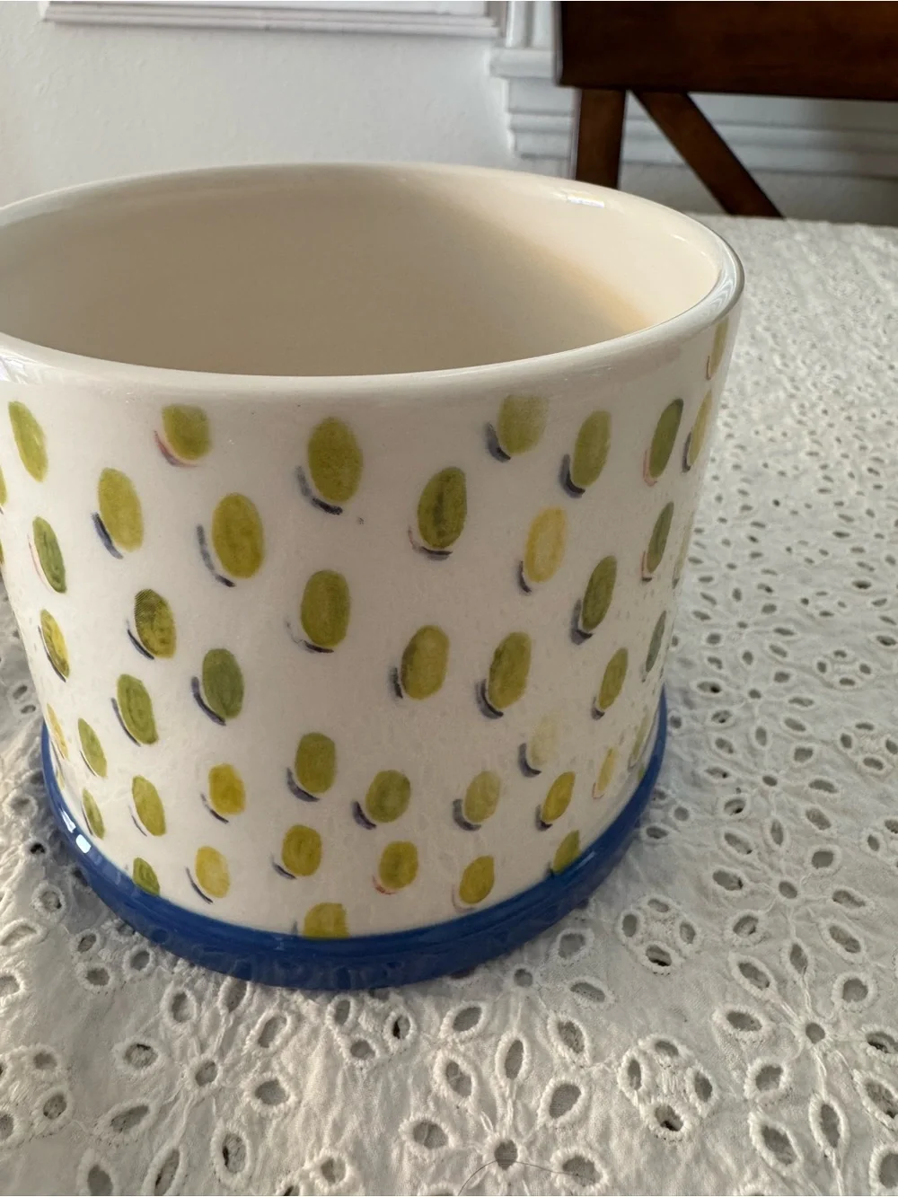 MacKenzie-Childs Small Carnaby Canister with Cork Lid